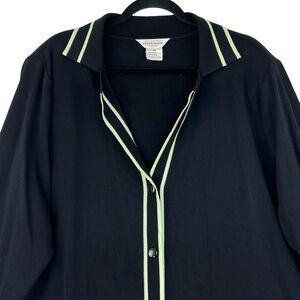 Misook Black Blazer with Cream Trim, 3X